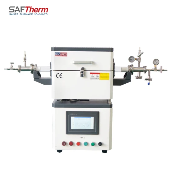 1200c Doppelheizzone Quarzrohrofen Rohrofen Labordrehkeramikrohr